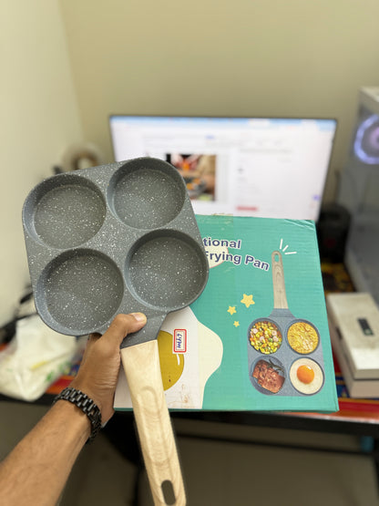 Nonstick 4-hole Frying Pan-Gas stove/ Induction