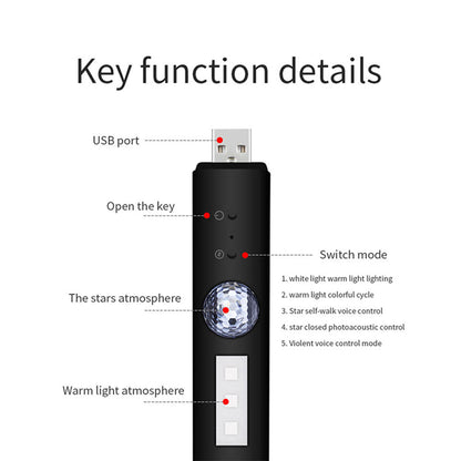D88 Car ambient lighting - Rechargeable