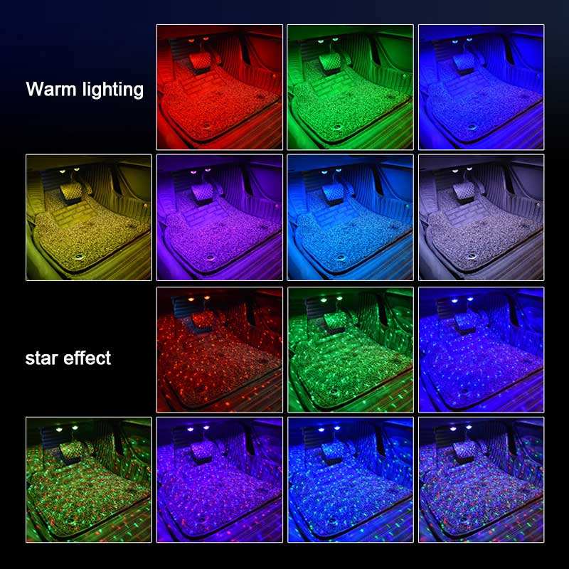 D88 Car ambient lighting - Rechargeable