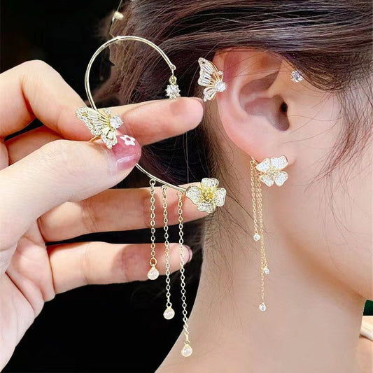 Butterfly Tassel Ear Cuff Earring