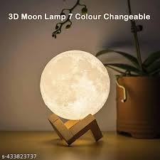16 Color 3D Moon Lamp - Rechargeable